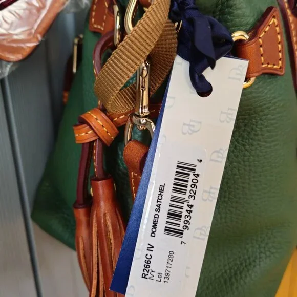 Dooney & Bourke Pebble Leather Domed Satchel - Picture 15 of 15